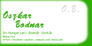oszkar bodnar business card